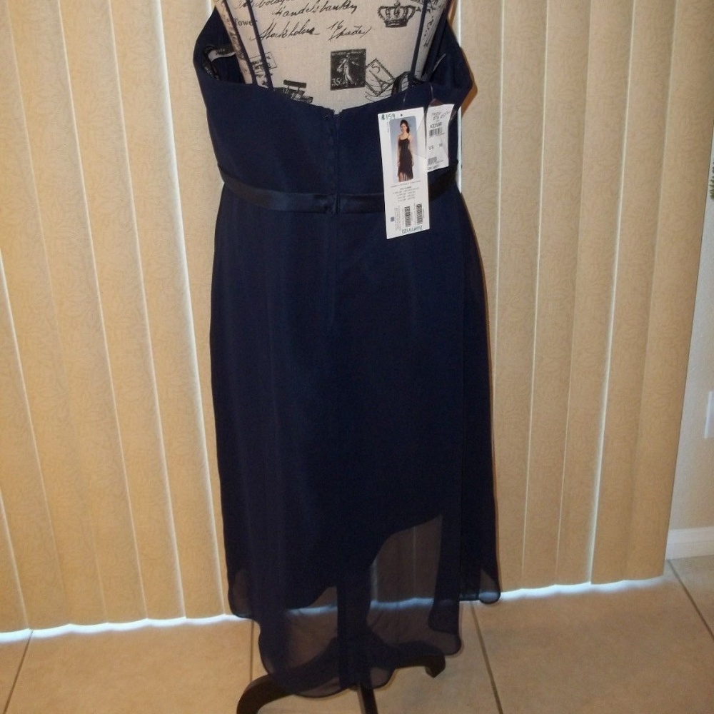 NWT! ALFRED ANGELO NAVY BRIDESMAIDS DRESS SIZE 16 - Picture 4 of 6